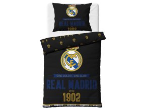 Fotbalove povleceni Real Madrid Royal Black 140x200 70x90 cm