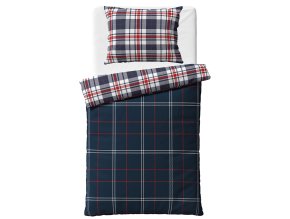 Flanelove povleceni Karo 140x200 bily polstar
