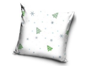 Dekoracni polstarek Bile Vanoce 40x40 cm POD