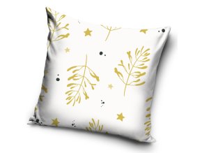 Velurovy povlak na polstarek Bile Kouzlo Jmeli 40x40 cm POSZ