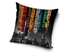 Detsky polstarek Harry Potter Vlajky Koleji 40x40 HP226053