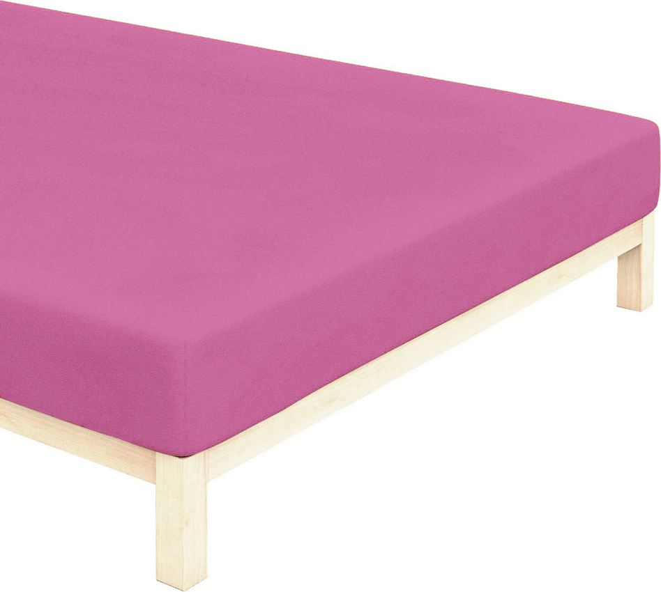 Froté prostěradlo Sytě Růžové Rozměr: 90x200 cm