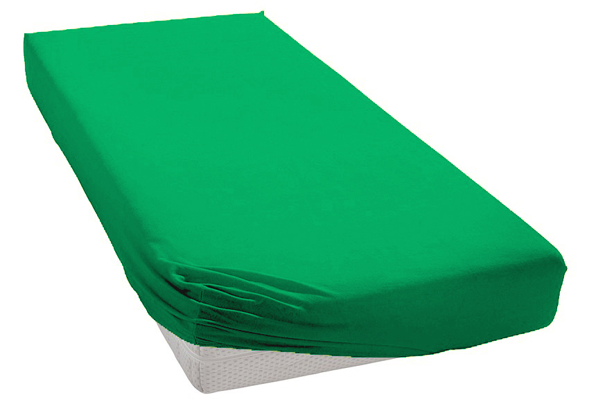 Jersey prostěradlo Zelené Rozměr: 90x200 cm