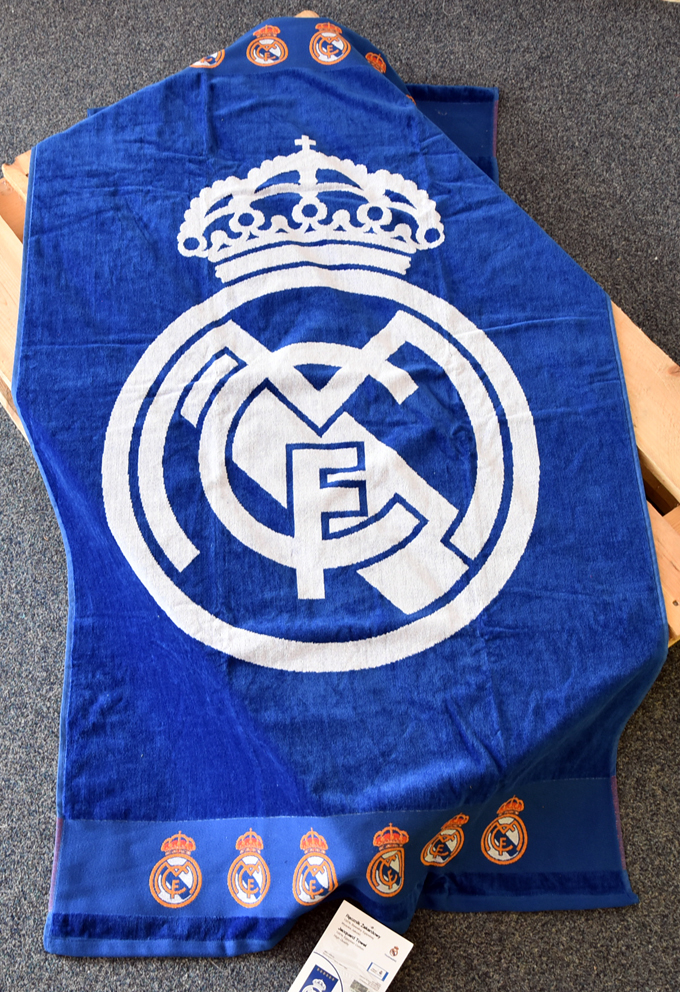 Fotbalová osuška Real Madrid White Blue