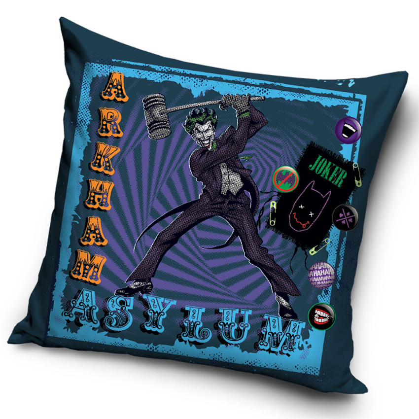 Dekorační polštář Batman Arkham Asylum Joker's Hammer 45x45 cm