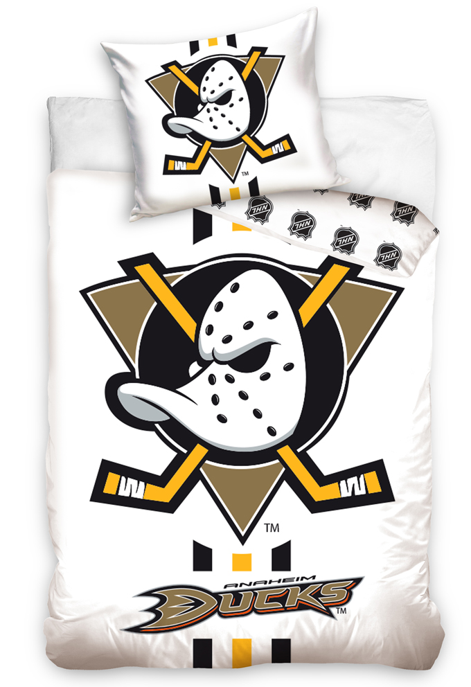 Hokejové povlečení NHL Anaheim Mighty Ducks White