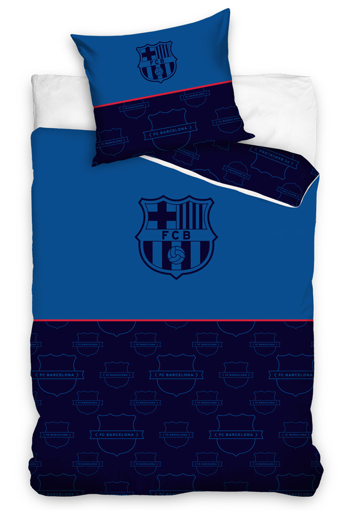 CArbotex 437588 Fotbalové povlečení FC Barcelona Only Blue 140x200 70x90 cm
