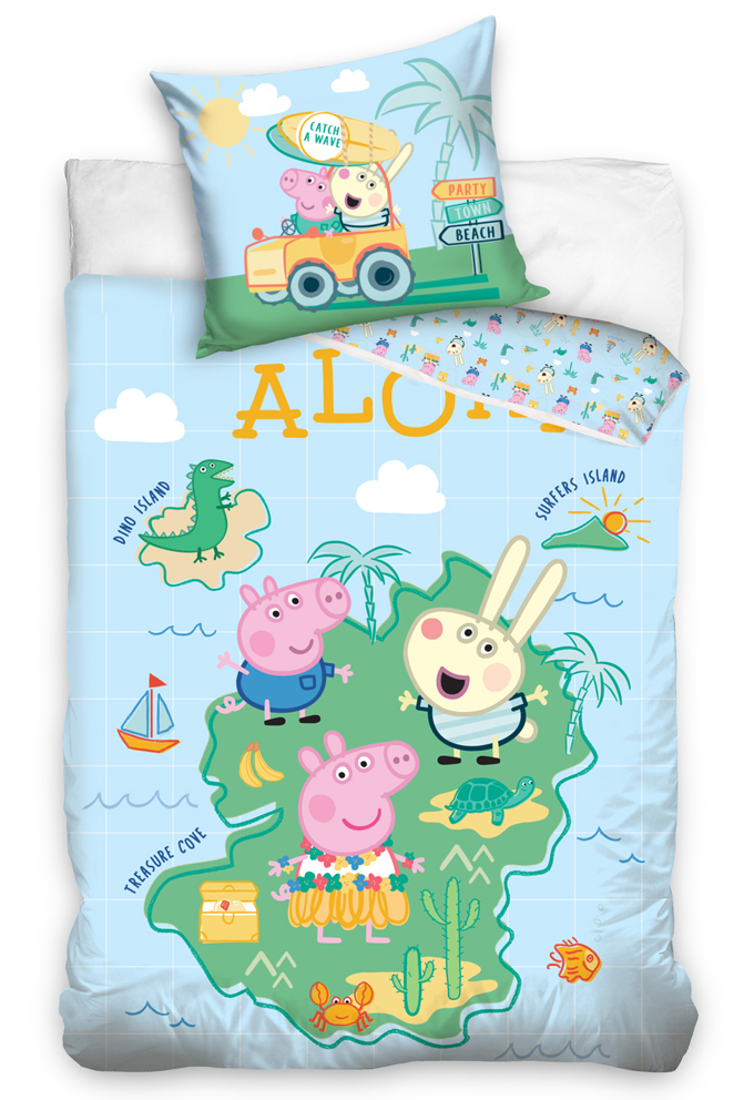 Dětské povlečení Prasátko Peppa Aloha