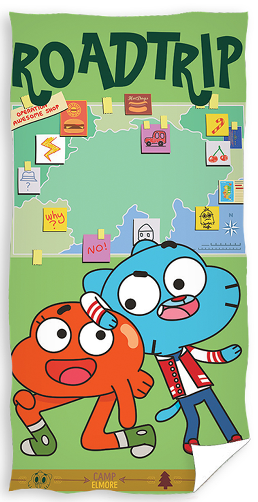 Dětská osuška Gumball Výlet