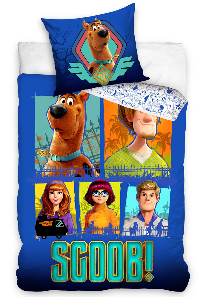 Dětské povlečení Scooby Doo Modrá Pětka