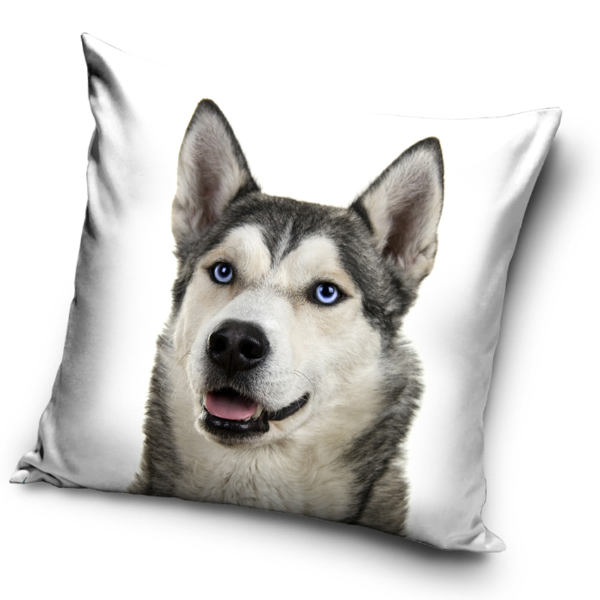 Povlak na polštářek Sibiřský Husky Selfie