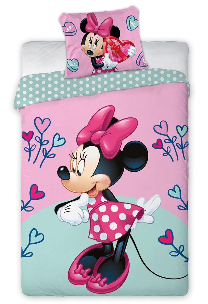Dětské povlečení Minnie Hearts Flower