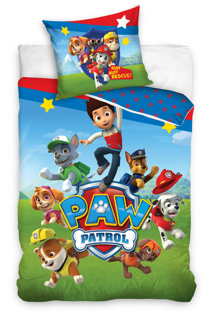 Dětské povlečení Tlapková Patrola Hvězdný Tým