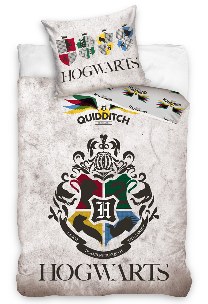 Carbotex 468988 Dětské povlečení Harry Potter Famfrpálové Týmy 140x200 70x90 cm
