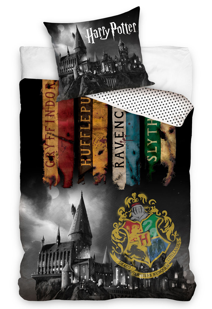 Carbotex 469947 Dětské povlečení Harry Potter Noc v Bradavicích 140x200 70x90 cm