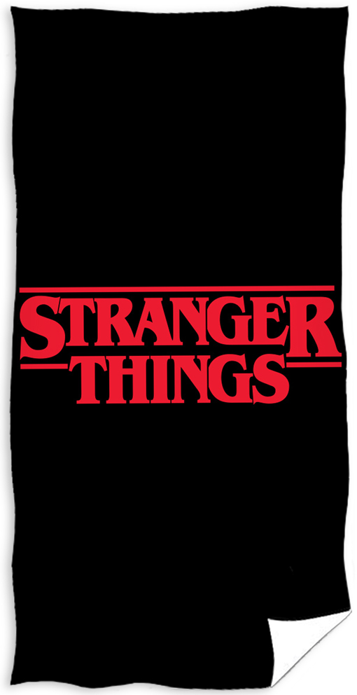 Carbotex 498466 Dětská osuška Stranger Things Black 70x140 cm