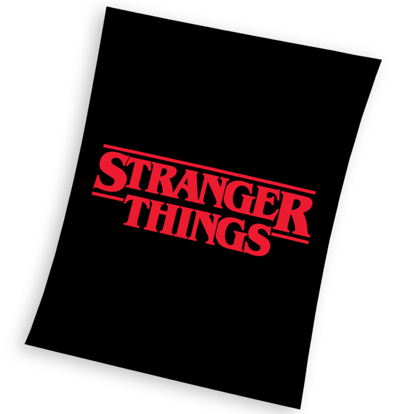 Carbotex 503144 Dětská deka Stranger Things Black 150x200 cm