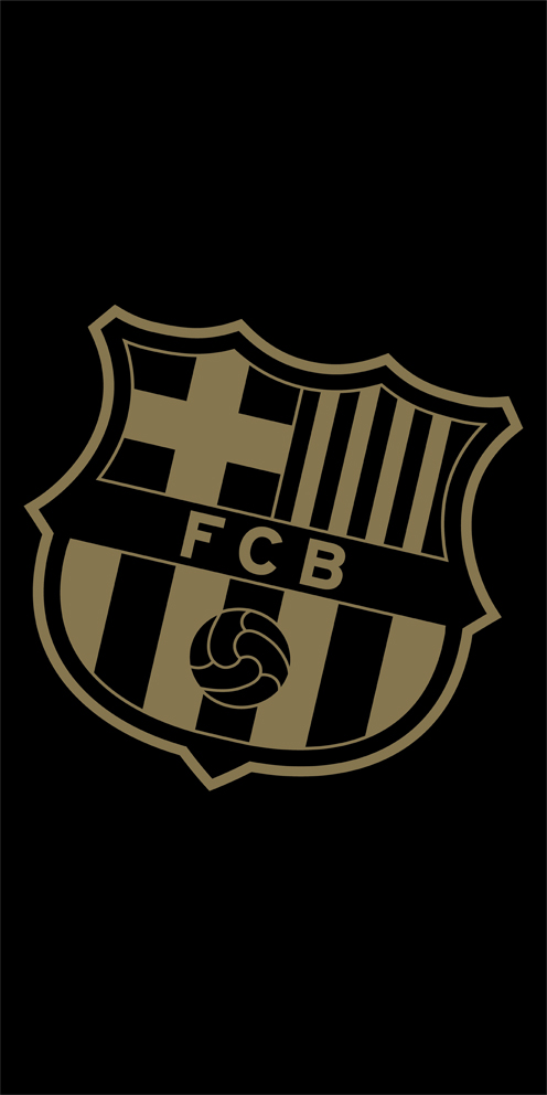 Carbotex 498107 Fotbalová osuška FC Barcelona Gradient Black 70x140 cm