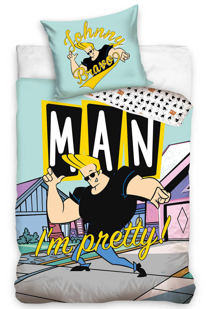 Carbotex 512634 Bavlněné povlečení Johny Bravo 140x200 70x90 cm