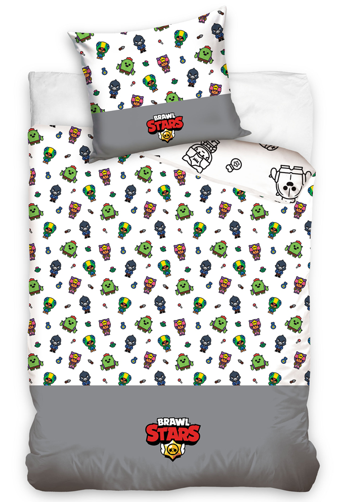 CArbotex 516960 Dětské povlečení Brawl Stars Legendární Brawleři 140x200/ 70x90 cm