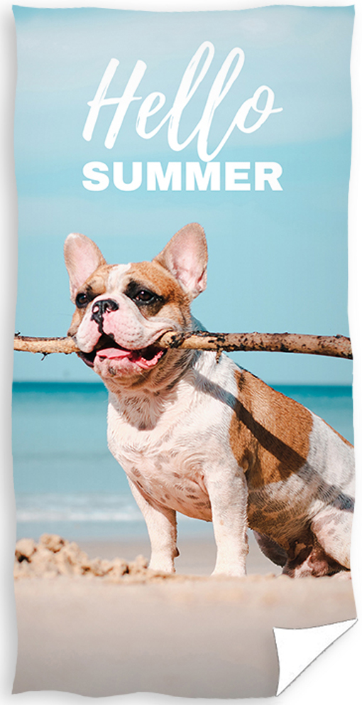 Froté osuška Buldoček u moře