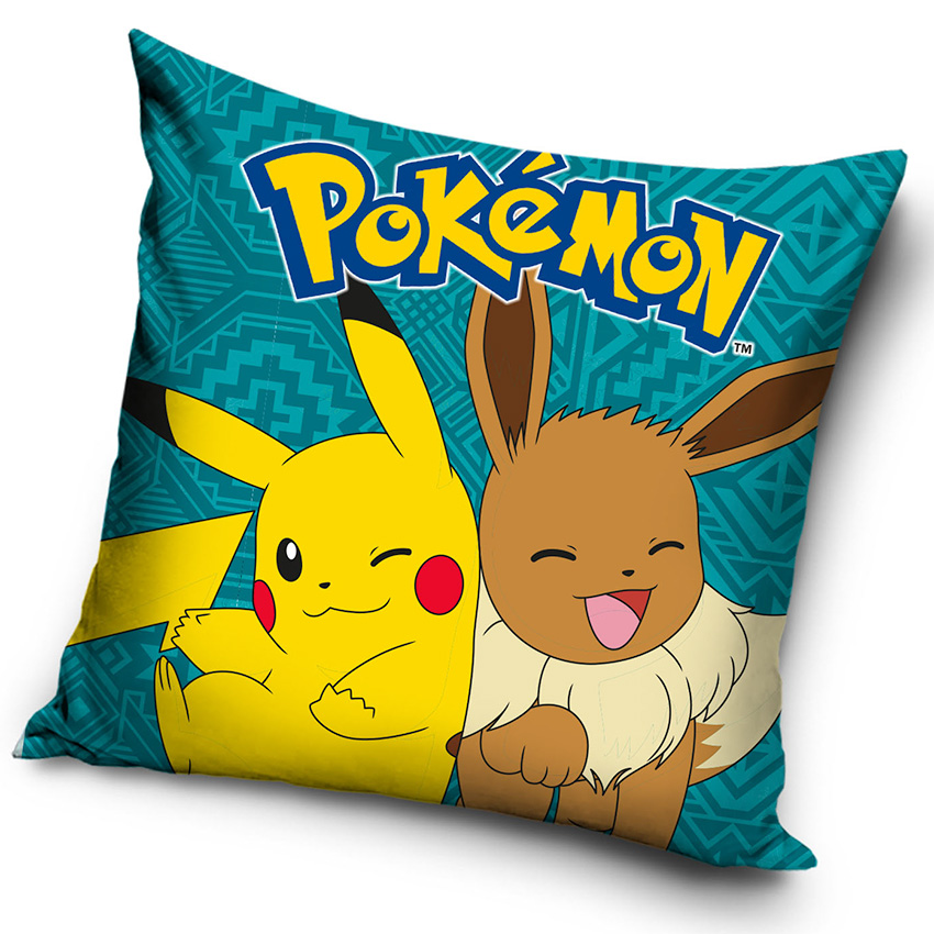 Dětský polštářek Pokémon Pikachu a Eevee