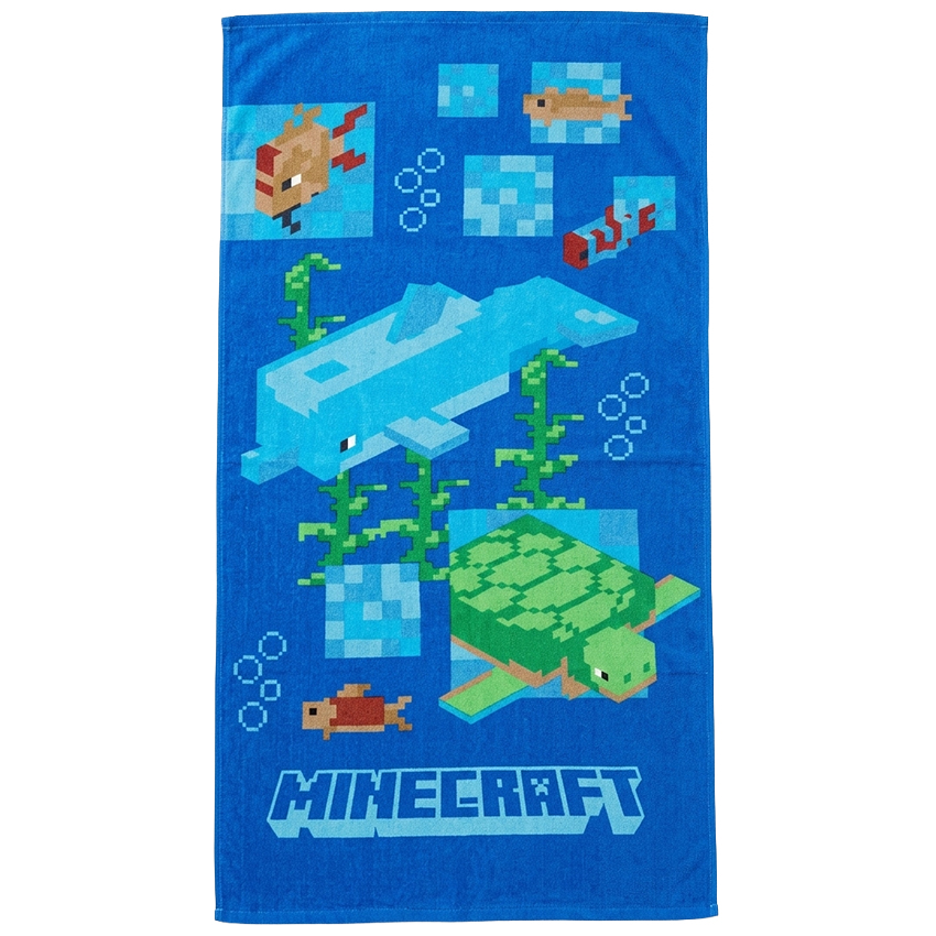 Dětská osuška Minecraft Delfín a Želva