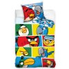 Dětské povlečení Angry Birds Check Blue