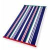 Plazova osuska Jet Set Stripes Modra bile pozadi