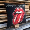 Polstarek 45x45 Rolling Stones Black