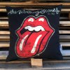 Polstarek 45x45 Rolling Stones Black