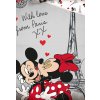Detske povleceni Minnie a Mickey v Parizi MCK208003 detail