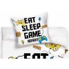 Bavlnene povleceni Eat Sleep Game Repeat detail 2