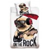 Bavlnene povleceni Pes Mops Rock Star