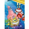 Detske povleceni Sponge Bob Patrick a pan Krabs detail