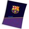 Fotbalova deka FC Barcelona Half of Stripes 150x200