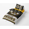 Mikroplysove povleceni Boston Bruins Na posteli zlute prosteradlo