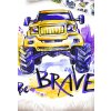 Detske povleceni Monster Truck Be Brave detail