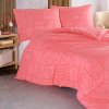 Francouzske bavlnene povleceni Geo Sunset Coral 220x200 BedTex detail polstaru 339765