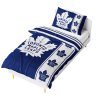 Mikroplysove povleceni NHL Toronto Maple Leafs Belt na posteli 338133