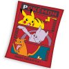 Detska mikroplysova deka Pokemon Pikachu MewToo a Charizard 110x140