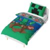 Detske povleceni Minecraft Creeper Explode MC2452136 PP na posteli