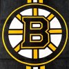Frote osuska NHL Boston Bruins Prestige Black 70x140 cm Front logo