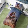 Bavlnene povleceni Motokros Zavod v Pousti 140x200 70x90 cm PP TIP na posteli