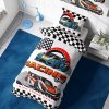 Detske povleceni Auta Racing Drag 140x200 70x90 cm na posteli