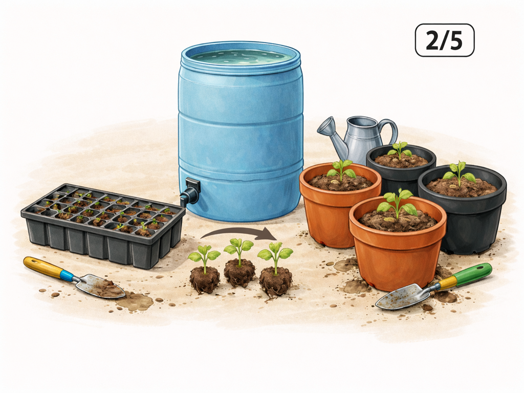 Od semínka po úrodu (2/5): Přepikýrování do většího a tajemství správné zálivky