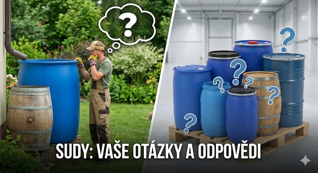 Nejčastější otázky o plastových sudech (FAQ)
