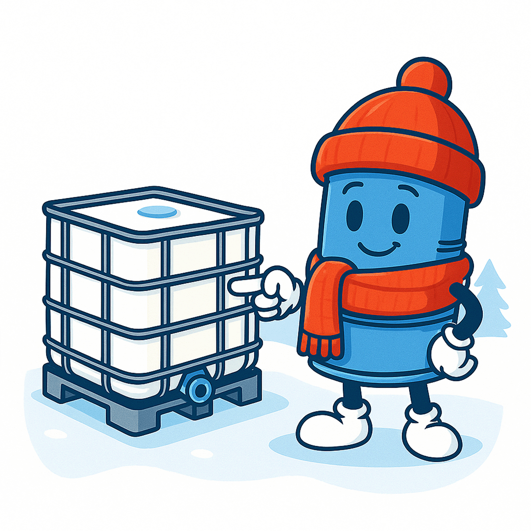 Zazimování IBC kontejneru