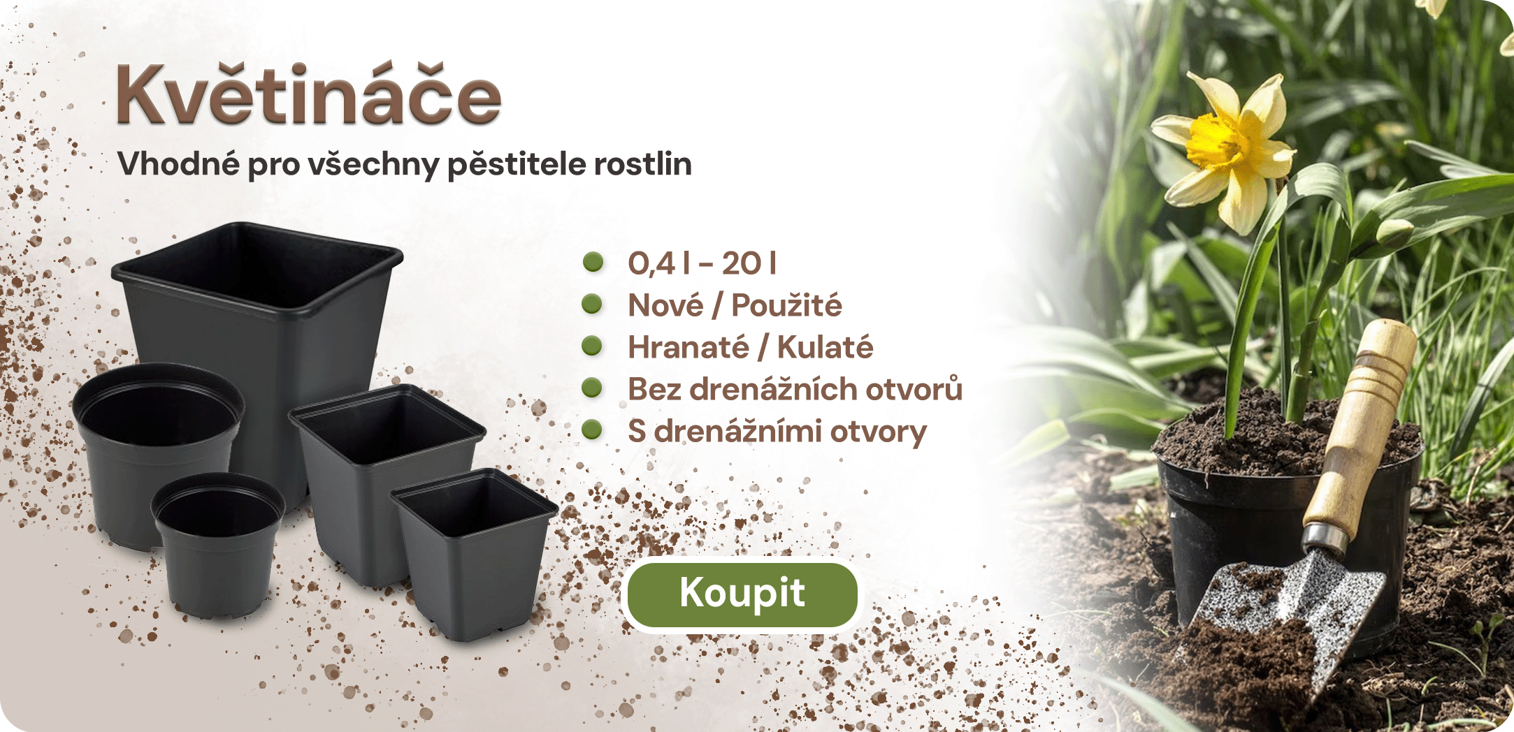 Pěstební nádoby - Květináče