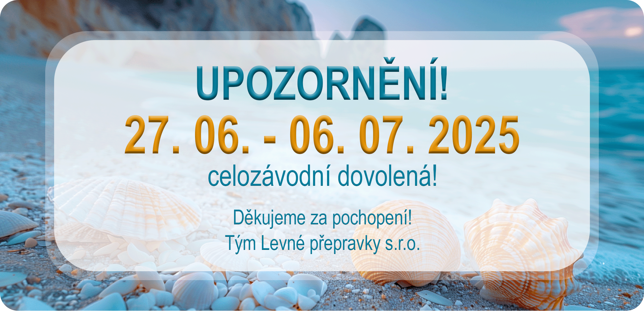 Celozávodní dovolená 2025
